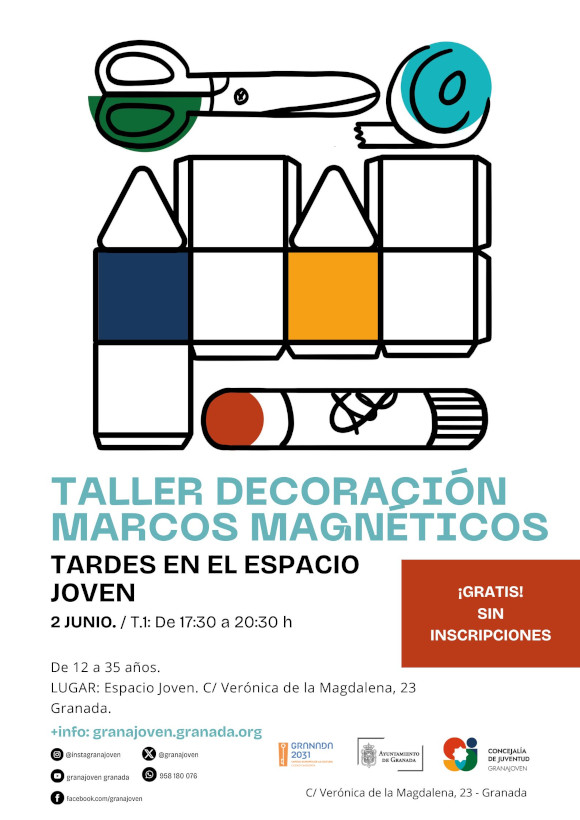Tardes en el Espacio Joven. DECORACIN MARCOS MAGNTICOS